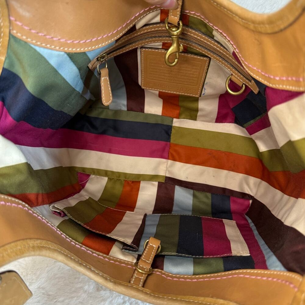 y2k Coach Legacy Tan Ergo Hobo Shoulder Bag - Picture 7 of 9